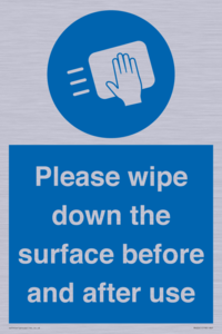 Please wipe down the surface before and after use